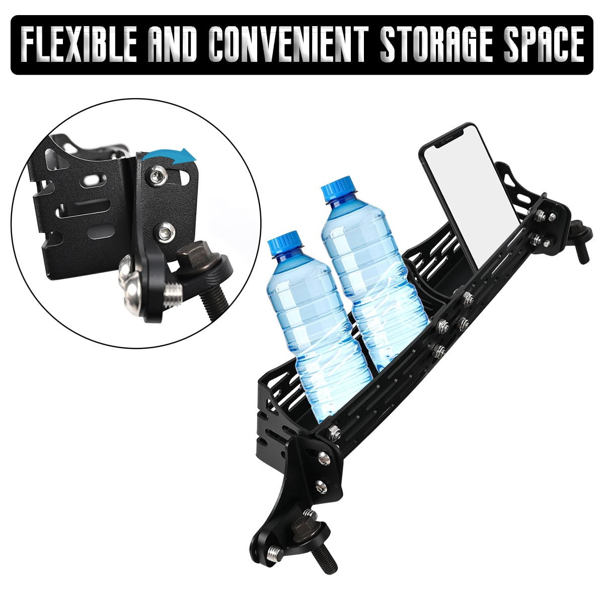 Front Seat Bracket Storage Tray Molle Panel For Tacoma 05-2023 For 4Runner Gx460
