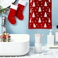 thumbnail image 5 of Shipiny 27.55x15.75in Christmas Red Towel - Cotton Soft Absorbent Design, Festive Holiday Decor for Kitchen Bathroom, Perfect Guest Towel & Personalized Christmas Valentine's Day Gift, A, 5 of 6