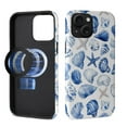 thumbnail image 2 of FKBRCL4U for iPhone 15 Plus Compatible with Magsafe Case Blue Ocean Seashell Star Beach Summer Pattern for Girl Boy Full Body Magnetic Design Soft Silicone Protection, 2 of 7