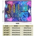 thumbnail image 3 of Daughter Gift from Mom - to My Daughter Blanket - Daughter Blanket from Mom - Daughter Gifts - Gifts for Daughter - Birthday Gifts for Daughter, Daughter Birthday Gift Ideas for Adult 40"X50", 3 of 6