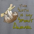 thumbnail image 3 of CafePress - The Sloth Is My Spirit Animal Sweatshirt - Crew Neck Sweatshirt, 3 of 4