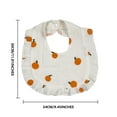 thumbnail image 3 of Snap Muslin Cotton Baby Bibs Infants Feeding Bib Adjustable Machine Washable Unisex Burp Cloths Absorbent & Soft Layers for Drooling and Teething, 3 of 3