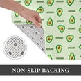 thumbnail image 6 of Pofeuu Green Avocado Print Flannel Doormats Rug16"x24"Rug Washable Doormats Indoor Outdoor Rugs for Layered Front Door Mats, Porch, Kitchen, Entryway, 6 of 7