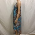 thumbnail image 2 of New Women's Bohemian Beach Dress Casual Spaghetti Strap Printed Dress Plus Size Irregular Big Swing Dress, 2 of 2