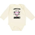 thumbnail image 3 of Inktastic I Really Love Anime with Cute Anime Cat and Hearts Boys or Girls Long Sleeve Baby Bodysuit, 3 of 5