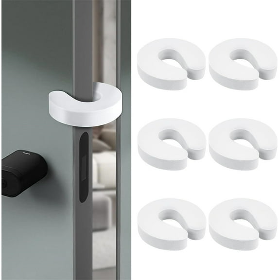 NOGIS Door Pinch Guard Baby Door Stopper 6 Pack Soft Foam Door Stopper. Prevents Finger Pinch Injuries Slamming Doors and Child or Pet from Getting Locked in Room