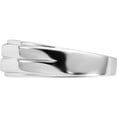 thumbnail image 3 of Sterling Silver Rhodium Plated Men's Polished Diam. Ring (Size 9) Made In India qr6469-9, 3 of 5