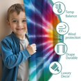 thumbnail image 3 of Blackout Kids Curtains,Colorful Rainbow Tie Dye Spiral Pattern Childrens Insulated Curtains Set Of 2,Bedroom Essentials,Toddler Room Decor 42"x54", 3 of 5