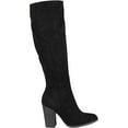 thumbnail image 2 of Women's Journee Collection Kyllie Extra Wide Calf Knee High Boot Black Faux Suede 12 M, 2 of 6