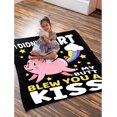 thumbnail image 4 of Funny Pig Blanket Gift for Girls Boys- 60x80 Inches Soft Flannel Throws Blankets Funny Gift for Teen Women Men Adult Cute Pig Lover Gifts for Birthday Christmas Halloween Bed Sofa Couch-Twin Size, 4 of 8