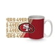 thumbnail image 1 of Rico Industries Nfl Football San Francisco 49Ers Taza De Café De Cerámica Blanca De 15 Onzas Para Fanáticos De La Nfl, 1 of 5