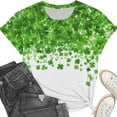 thumbnail image 4 of UAMVSH Plus Size Shirts for Women St Patricks Day Print Short Sleeve Graphic Tops Trendy Casual Crewneck Tunic T-Shirt S-5XL, 4 of 6