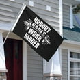 thumbnail image 6 of Nobody Cares Work Harder Weightlifter Banner With Metal Grommets Double Sided Printed Flag 3x5 Ft Garden Yard House Flags Greeting Banner Indoor Outdoor Party Home Decor, 6 of 8
