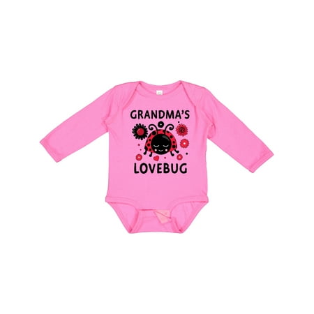 

Inktastic Valentine s Day Grandma s Lovebug Gift Baby Girl Long Sleeve Bodysuit