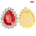 thumbnail image 3 of 100PCS 10MM DIY Sew On Drop Shape Rhinestones Flatback Crystal Gems for Clothes Garments Dress, 3 of 8