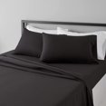 thumbnail image 1 of Lightweight Super Soft, Wrinkle-Free, Easy Care Microfiber 4-Piece Bed Sheet Set with 14-Inch Deep Pockets, Full, Bright White, Solid, 1 of 7