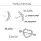 thumbnail image 2 of Piercing Pezon Set Corazon Diablito Varios 14 Piezas Plata, 2 of 5