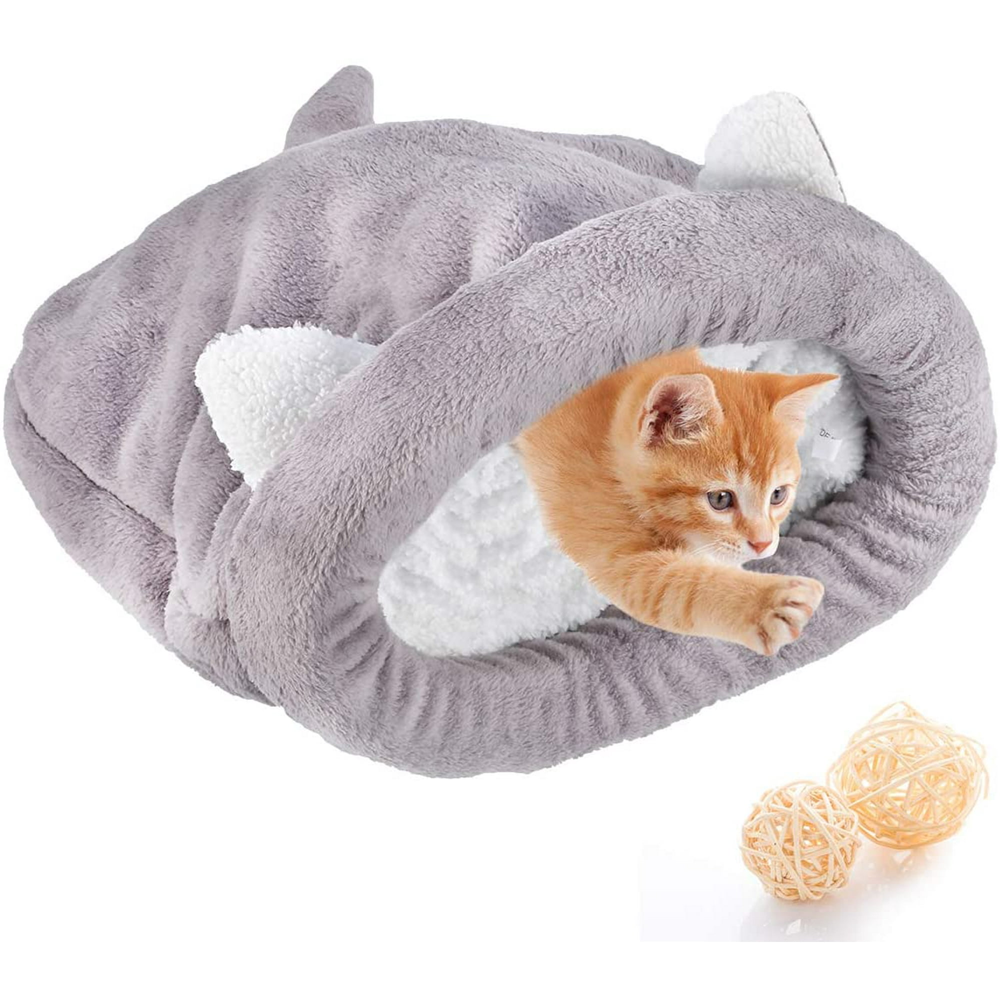 Soft Fleece Cat Sleeping Bag Warming Washable Pet Beds Sleeping Bag Blanket Mat Cats Dogs Nest House Wren Puppy Bed Walmart