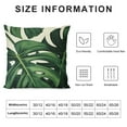 thumbnail image 5 of COMIO  Tropical Green Leaves Throw Pillow Covers,Palm Leaf Leaves Decorative Throw Pillow Cushion Cases Cover for Outdoor Sofa Patio Couch Car Decor, 5 of 5