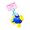 Blue, variant on Fun Wind Up Fish Keychain ABS Shell Sturdy for Bag Backpack Key Ring