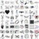 thumbnail image 4 of autocollant 66 Pices Argent Graffiti Stickers Pour Portable Voiture Ordinateur Moto Velo Casque Skateboard Guitare Bouteille D'eau Guitare Dcalcom, 4 of 5