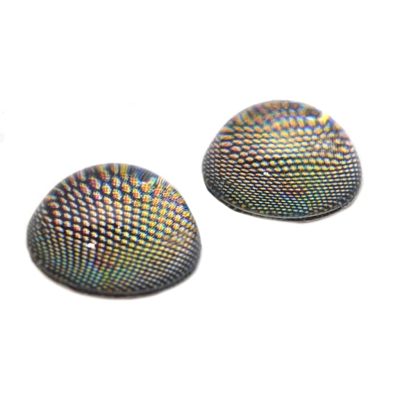 High Domed Green Compound Polish Fly Glass Eyes