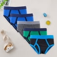 thumbnail image 2 of Toddler Boy Underwear,5 Pack Boys Kids Cotton Briefs Underwear Colorful Prints Soft Breathable Underpants Blue,Size 2-3 Years, 2 of 9