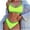 Womens Swimsuits Green, variant on ylioge Bikini Sets for Women 2 Piece Bathing Suits Ladies Trendy Color-Block Built in Bra Swimming Tops Thongs Separates Tankini Swimsuits