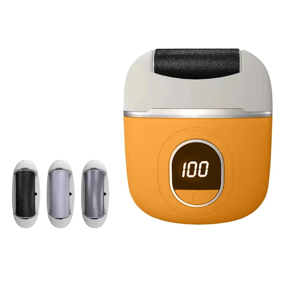 Electric Foot Callus Remover Professional Rechargeable Pedicure Tool 0.5 lbs with Replacement Grinding Heads for Smooth Feet and Dead Skin Removal