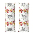 thumbnail image 1 of Balery Home Sweet Home Floral Funda Protectora para Almohada Corporal de Algodón Hipoalergénico con Cierre(55 x 21 pulgadas), Almohadas No Incluidas, 1 of 7