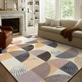 thumbnail image 2 of GUUCHA 6'x9'Area Rugs Geometric Boho Rugs for Living Room Bedroom Non-Slip Carpet,Coffee, 2 of 7