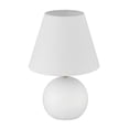 thumbnail image 4 of Olive 11.57 in. White/Satin Brass Finish Contemporary Standard Bulb Jar Table Lamp for home with White Linen Shade, 4 of 6