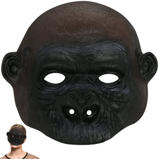 Máscaras de gorila para Halloween, divertidas máscaras de gorila de cara completa, disfraz de animal, tocado para festivales de Halloween, suministros para fiestas