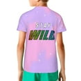 thumbnail image 7 of Ben Azelart Stay Wild Kids T-Shirt 3d Printed Graphic T-Shirts Boys And Girls Short Sleeve Shirts For Youth Kids X-Small, 7 of 7