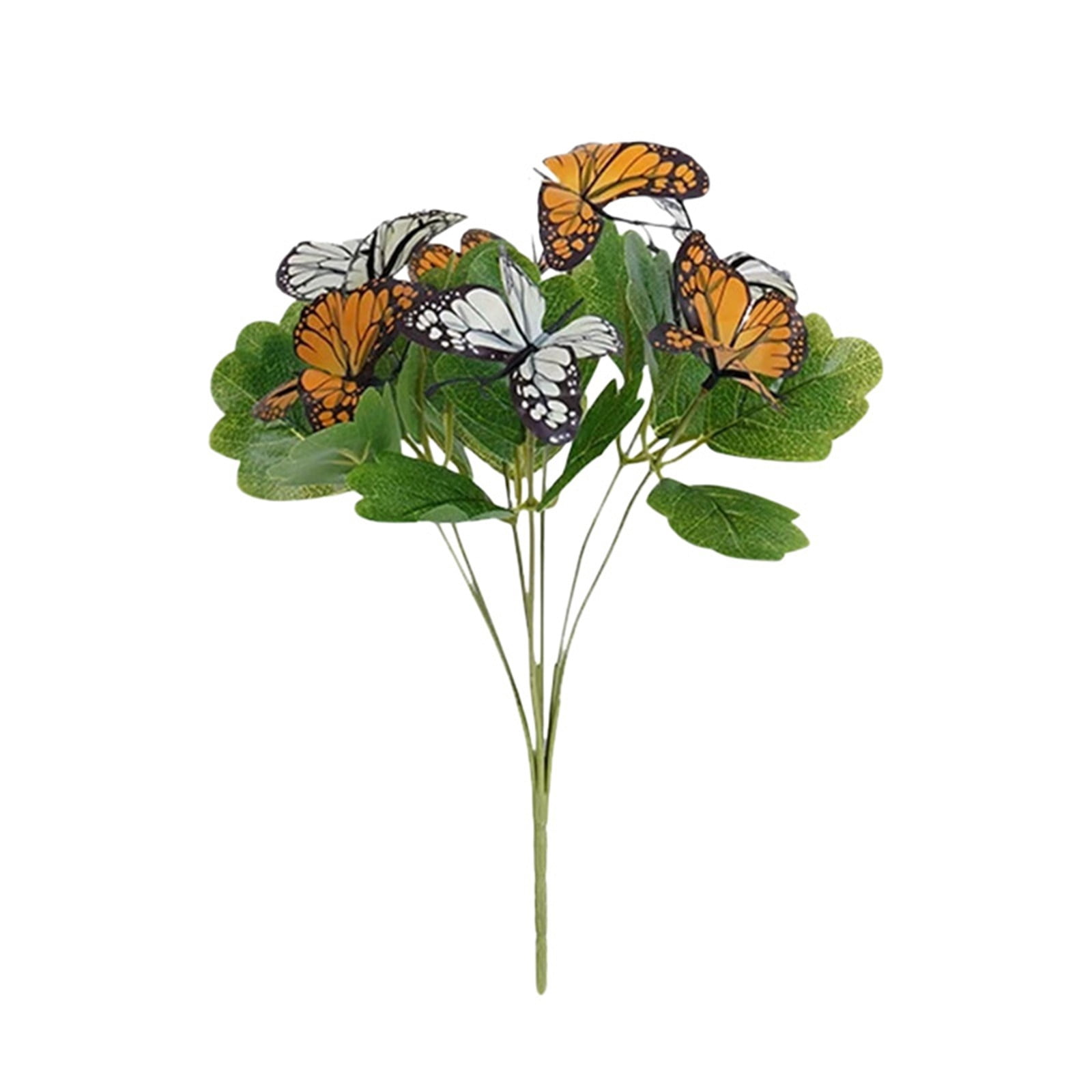 Flowers with Butterflies Artificial Flowers for Outdoor Indoor Decor, for Hanging Planters Garden Porch Window Box Home Wedding Farmhouse