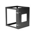 thumbnail image 3 of StarTech.com 12U Hinged Open Frame Wall Mount Server Rack - 4 Post 22 in. Depth Network Equipment Rack Cabinet - 140 lbs capacity (RK1219WALLOH) - Rack - wall mountable - black - 12U - 22", 3 of 7