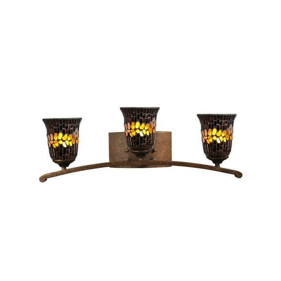 Dale Tiffany Albion Vanity Light Black in finish