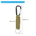 thumbnail image 2 of Uxcell Paracord Keychains Braided Paracord Keychain Clip Paracord Lanyard with D Hook Clip Khaki 2 Pcs, 2 of 6