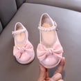 thumbnail image 6 of Xfvqtps Girls Mary Jane Shoes Flats Bow Pearl Hook and Loop Strap Thick Soft Sole Spring Summer Casual Princess Shoes, 6 of 9