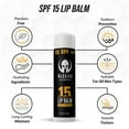 thumbnail image 2 of Warrior SPF 15 Lip Balm - Unscented Chapstick Made from Purified Beeswax in USA - Protects Against Wind, Cold, Heat, and UV Rays - Premium Lip Sunscreen Used by Military (0.15 OZ Tube) - 4 Pack, 2 of 8