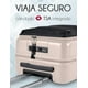 thumbnail image 4 of RED VELVET Maleta Carry On de Cabina Rígida de Viaje, con Puerto USB, Candado de Seguridad TSA Integrado y Ruedas Dobles 360°. Equipada con Acceso Frontal para Laptop y Tablet. (BEIGE), 4 of 7
