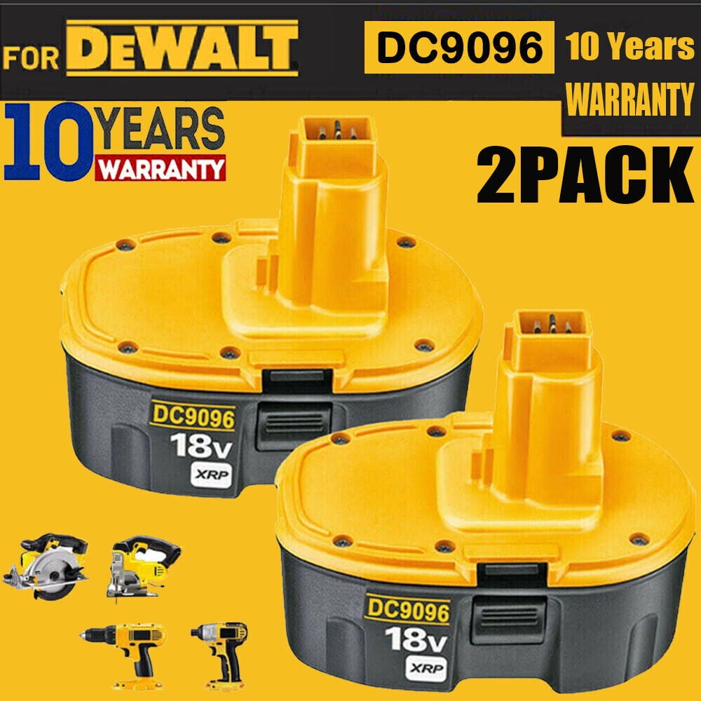 2 PACK 18V For Dewalt 18 VOLT XRP DC9096 DC9098 NiMH Battery DC9099 DC90962