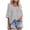 Grey, variant on Tanghaowl Womens T Shirts, Women V Neck Batwing Half Sleeve Knit Loose Shirt Solid Color Top Casual Tee Mint Green XXL