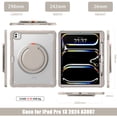 thumbnail image 2 of Funda Batianda para iPad Pro de 13 pulgadas con chip M4 2024 de doble capa, color caqui, 2 of 9