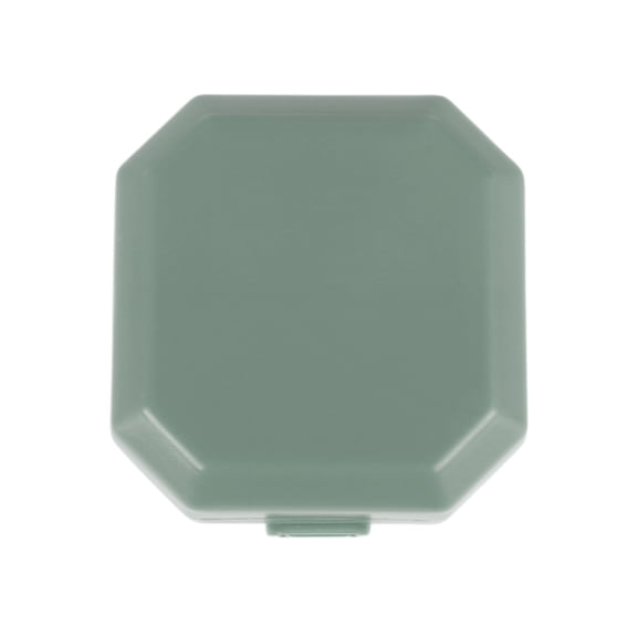 Unique Bargains 1 Pc 6 Grids Double Layer Pill Case Dustproof for Travel Green