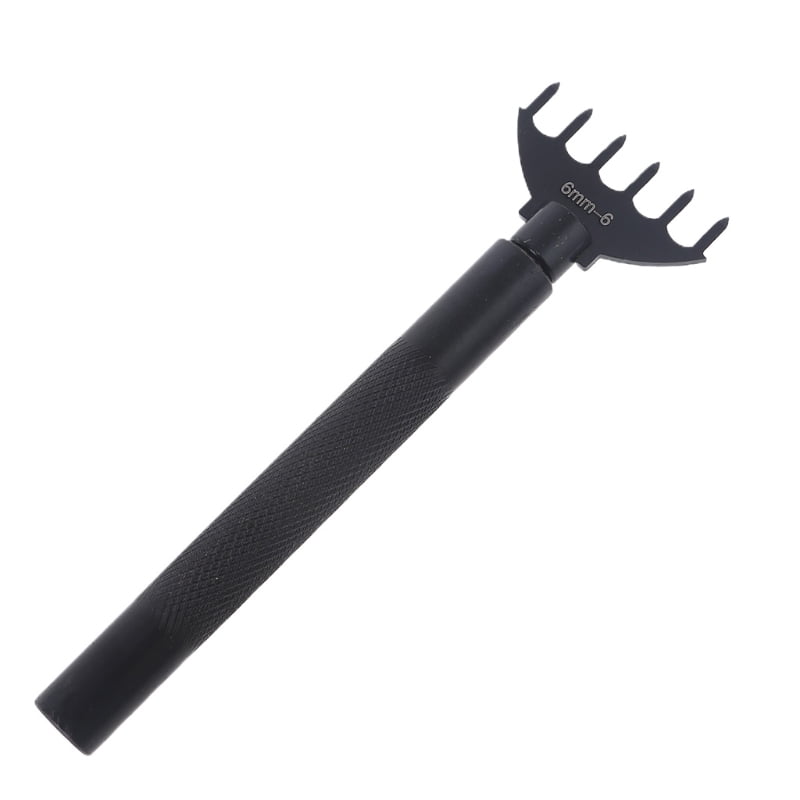 Zecic 10-Piece Replaceable for Head Punch Tool, Prong Lacing Stitching Punch Craft Tools, Hole Punches Chisel Set