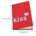 thumbnail image 2 of WRISTBIQUE 1 Pce Carte de Vœux Lèvres Rouges Faite à la Main Pop-Up Carte de la Saint-Valentin pour Expression d'Amour Forte, 2 of 8
