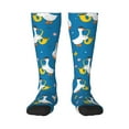 thumbnail image 2 of Picia Women Crew Soft Moisture-wicking Socks Cartoon Goose Pattern Design Cotton Socks, One Size fit All, 2 of 9