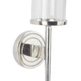 thumbnail image 5 of DecMode Silver Aluminum Metal Geometric Wall Sconce with Glass Holder, 5 of 13