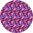 thumbnail image 1 of Ahgly Company Machine Washable Indoor Round Transitional Medium Violet Red Pink Area Rugs, 8' Round, 1 of 7